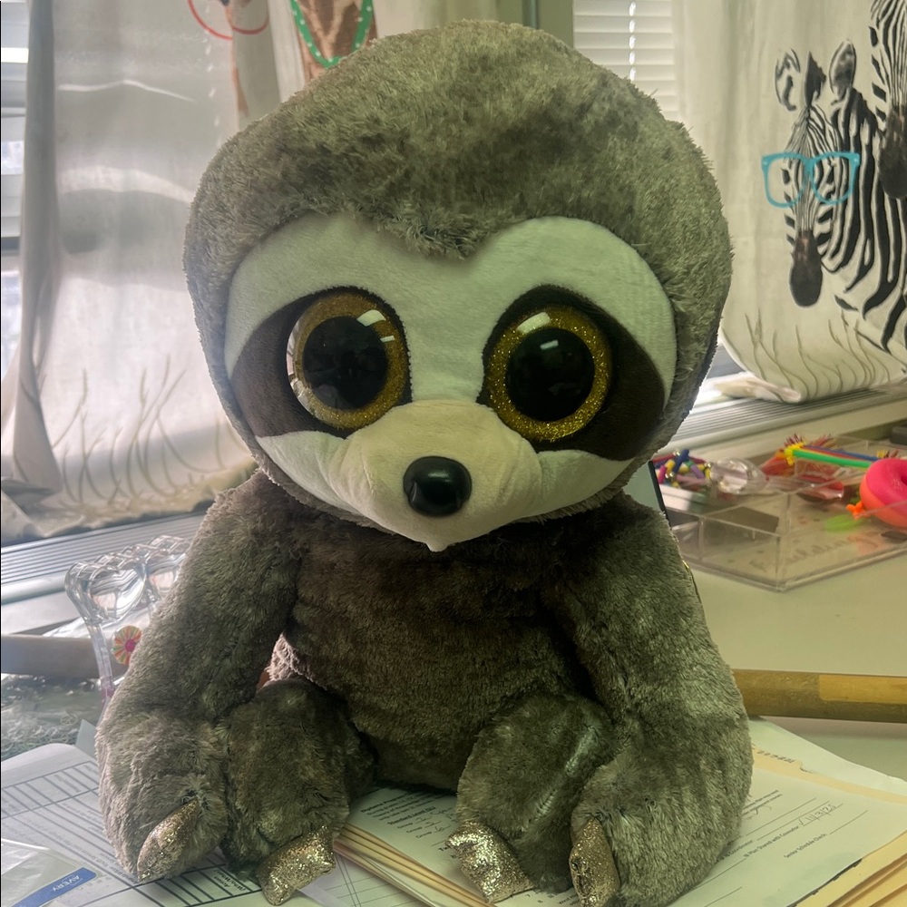 Gigantic Ty sloth plushie - over 18” tall